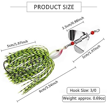 Amazon.co.jp: スピナーベイト フィッシングルアーキット 6個